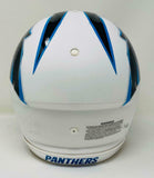 CHRISTIAN McCAFFREY Autographed Panthers White Matte Authentic Helmet FANATICS