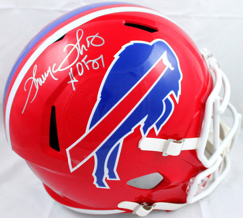 Thurman Thomas Autographed Bills 87-01 F/S Speed Helmet w/HOF-Beckett W Hologram