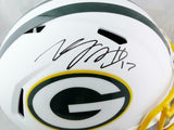 Davante Adams Autographed Green Bay Packers F/S Flat White Helmet- JSA W Auth