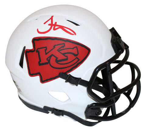 Tyreek Hill Autographed Kansas City Chiefs Lunar Mini Helmet Beckett 28795