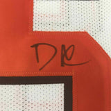 FRAMED Autographed/Signed DAVID NJOKU 33x42 Cleveland White Jersey PSA/DNA COA