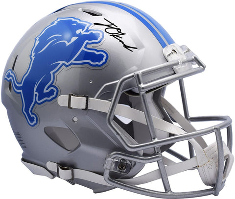 Jeff Okudah Detroit Lions Signed Riddell Speed Authentic Helmet