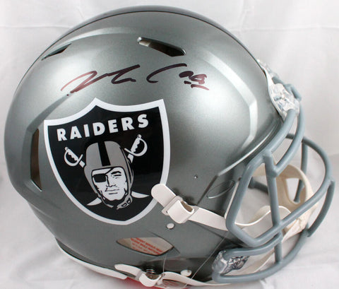 Maxx Crosby Signed Raiders F/S Flash Speed Authentic Helmet-Beckett W Hologram