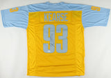 Jevon Kearse Signed Philadelphia Eagles Throwback Jersey (JSA COA) 3xPro Bowl DE
