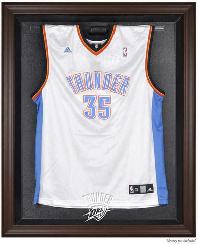 Thunder Brown Framed Jersey Display Case - Fanatics Authentic