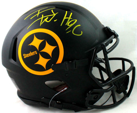 TJ Watt Signed Pitt. Steelers F/S Eclipse Speed Authentic Helmet- Beckett W Auth