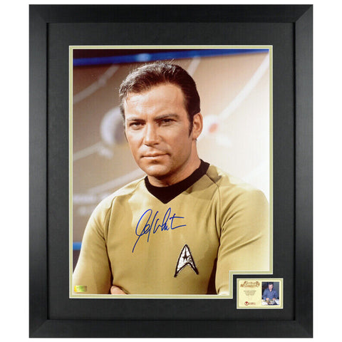 William Shatner Autographed Classic Star Trek Captain Kirk 16x20 Framed Photo