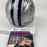 Autographed/Signed CeeDee Lamb Dallas Cowboys Mini Football Helmet JSA COA