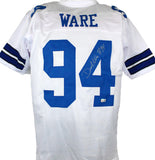 DeMarcus Ware Autographed White Pro Style Jersey-Beckett W Hologram *Silver