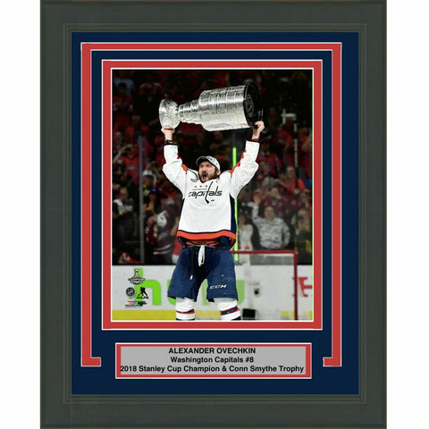 Framed ALEXANDER OVECHKIN Washington Capitals Stanley Cup Champs 8x10 Photo #1