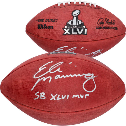 Autographed Eli Manning New York Giants Football Item#84577 COA