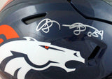 Shannon Sharpe Signed Authentic Broncos SpeedFlex F/S Helmet- Beckett W *Silver