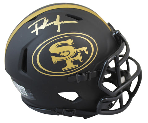 49ers Frank Gore Authentic Signed Eclipse Speed Mini Helmet BAS Witnessed