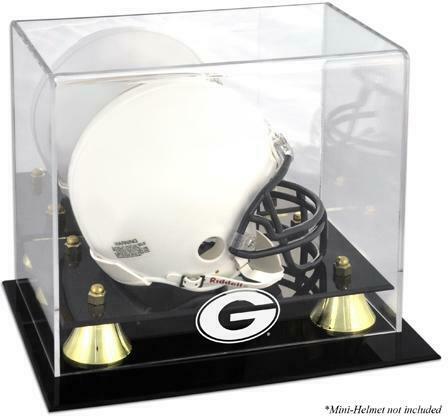 Georgia Bulldogs Golden Classic Logo Mini Helmet Display Case - Fanatics