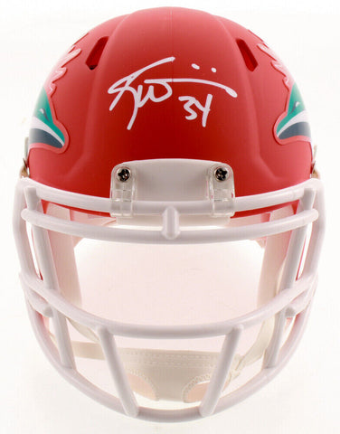 Ricky Williams Signed Miami Dolphins AMP Alternate Speed Mini Helmet (JSA COA)