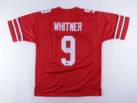 Donte Whitner Signed Ohio State Buckeyes Jersey (Beckett Holo) 2xPro Bowl Safety