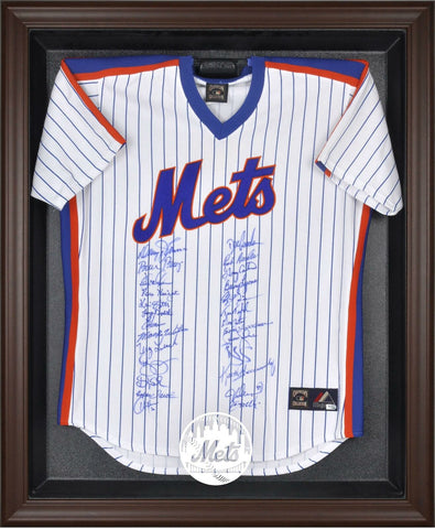 Mets Brown Framed Logo Jersey Display Case - Fanatics Authentic