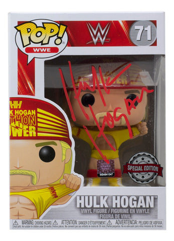 Hulk Hogan Signed WWE Funko Pop! #71 JSA
