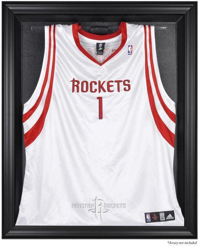 Houston Rockets Black Framed Team Logo Jersey Display Case Authentic