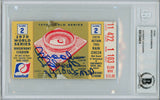 Brooks Robinson Autographed 1970 World Series Ticket Game 2 MVP BAS Slab 31611