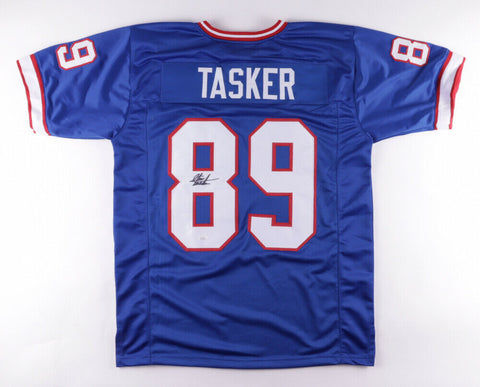 Steve Tasker Signed Buffalo Bills Jersey (JSA COA) 7xPro Bowl Kick Returner / WR