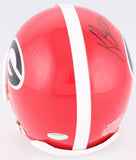 Kevin Butler Signed Georgia Bulldogs Mini Helmet Inscribed "Go Dogs!" (Schwartz)