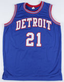 Dave Bing Signed Detroit Pistons Jersey Inscribed "H.O.F 1990" (Beckett COA)
