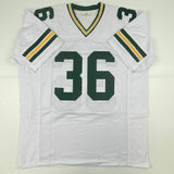 Autographed/Signed NICK COLLINS Green Bay White Football Jersey PSA/DNA COA Auto