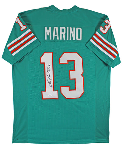 Dan Marino Authentic Signed Teal Pro Style Jersey Autographed JSA Witness
