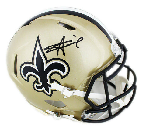 Alvin Kamara Signed New Orleans Saints Speed Authentic Gold NFL Helmet