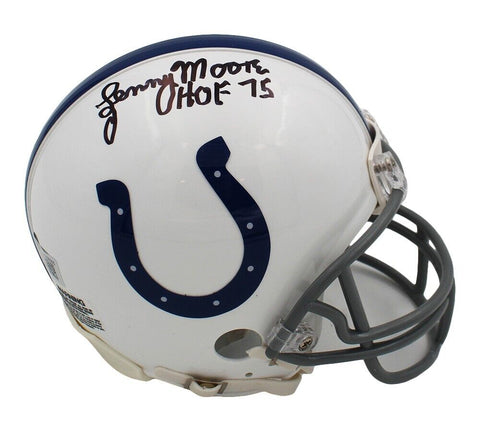 Lenny Moore Signed Indianapolis Colts VSR4 NFL Mini Helmet