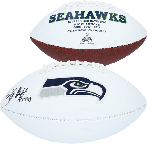 Shaun Alexander Seattle Seahawks Autographed White Panel Football