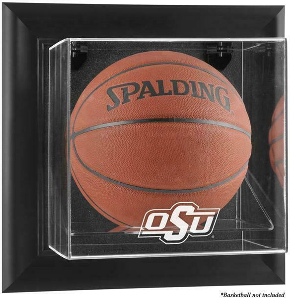 Oklahoma State Cowboys Black Framed Wall-Mountable Basketball Case - Fanatics
