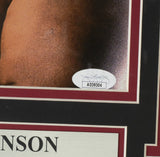 Rocky Johnson Signed Framed 8x10 WWE Photo JSA