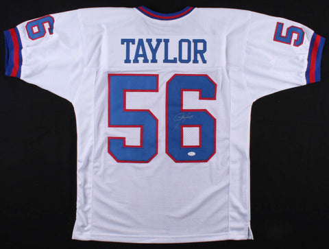 Lawrence Taylor Signed New York Giants Jersey (JSA COA) 2xSuper Bowl Champ L.B.