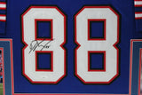 DAWSON KNOX (Bills blue SKYLINE) Signed Autographed Framed Jersey JSA