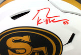 George Kittle Autographed SF 49ers Lunar Speed Flex Helmet- Beckett W Holo *Red