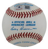 Blue Jays Al Woods Authentic Signed Bobby Brown Oal Baseball Autographed BAS
