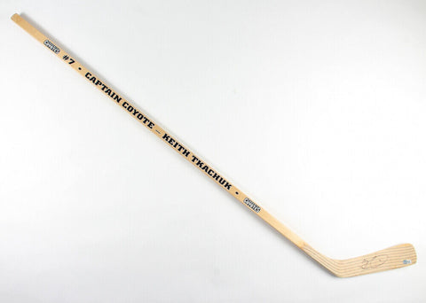 Keith Tkachuk Signed Phoenix Coyote Hockey Stick (Beckett) 52 Goals Scorerd 1996