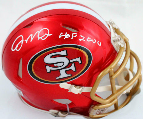 Joe Montana Autographed SF 49ers Flash Speed Mini Helmet w/HOF-Fanatics *White