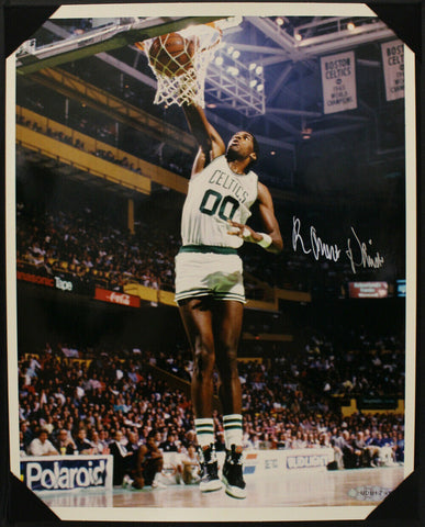 Robert Parrish Autographed Boston Celtics 8x10 Photo Book Upper Deck 35672