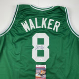 Autographed/Signed Antoine Walker Boston Green Basketball Jersey JSA COA