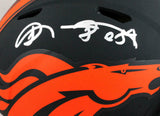 Shannon Sharpe Signed Broncos Authentic Eclipse Speed FS Helmet- Beckett W*Silvr