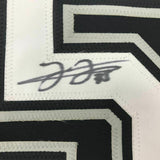 FRAMED Autographed/Signed FRANK THOMAS 33x42 Chicago Black Jersey JSA COA Auto