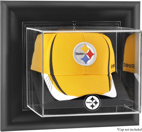 Steelers Black Framed Wall-Mountable Cap Logo Display Case - Fanatics