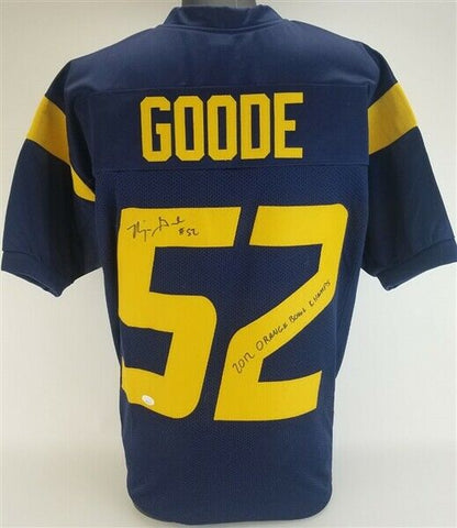 Najee Goode "2012 Orange Bowl Champs" Signed West Virginia Mountaineers Jersey