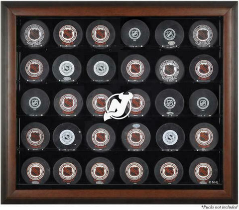 Devils 30-Puck Brown Display Case - Fanatics