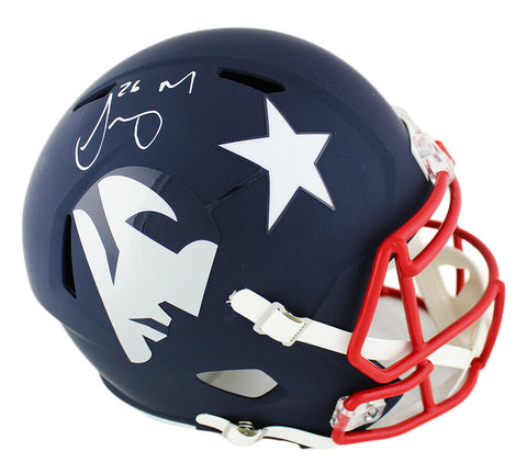 Sony Michel Signed New England Patriots Speed Full Size AMP NFL Helmet