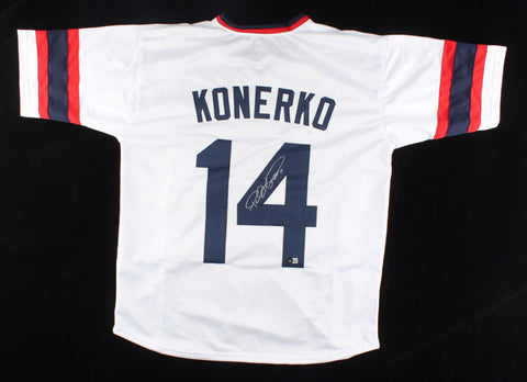 Paul Konerko Chicago White Sox Signed Throwback Jersey / 6xAll Star 1B (Beckett)