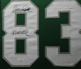 VINCE PAPALE (Eagles green TOWER) Signed Autographed Framed Jersey JSA